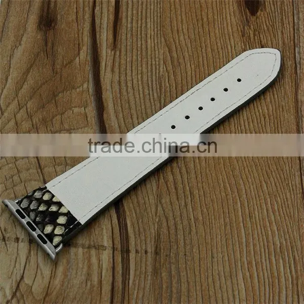 Jranter Cheap Price Real Python Snakeskin for Apple Watch Band 38mm Bracelet photo-3
