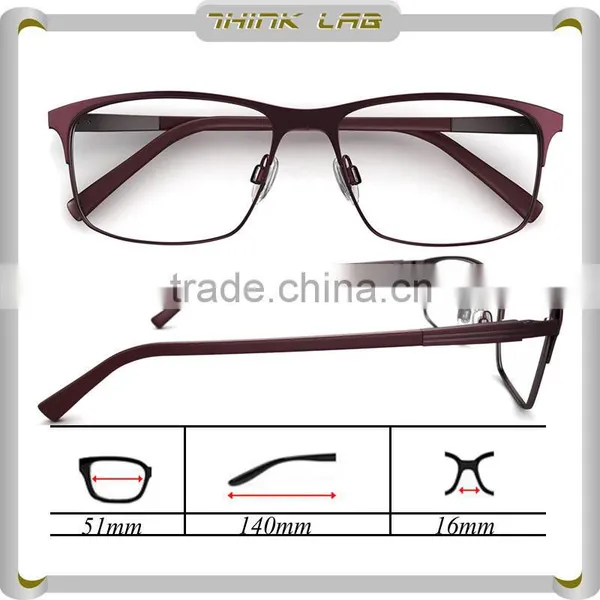 High Quality Glasses Frames Optical Metal Wine Glasses for Unisex