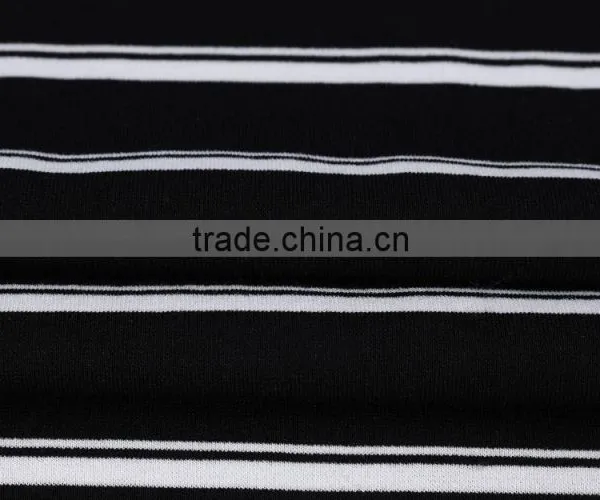 Yarn Dyed Knitted Interlock Nylon Viscose Spandex Polyester Fabric photo-3