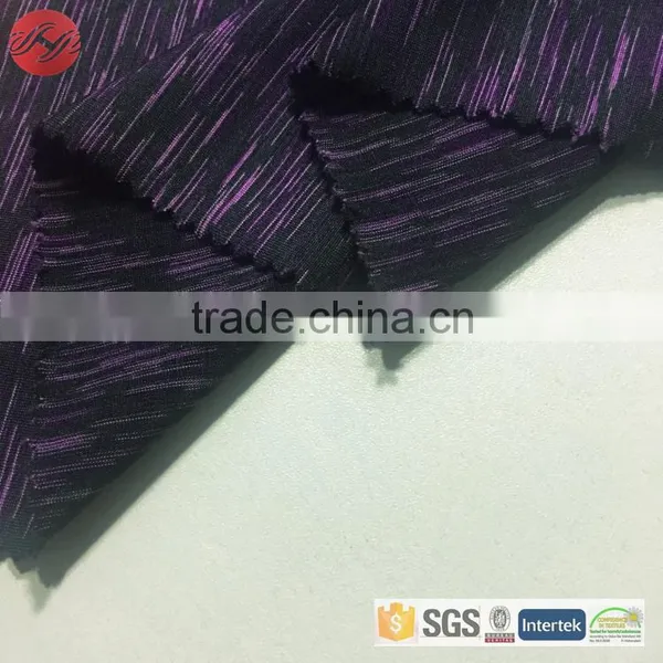 Space Dyed Single Jersey Knit Stretch Polyester Fabrics photo-2