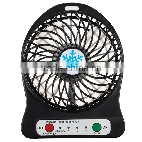 Factory Wholsales Rechargeable Mini USB Fan With Battery