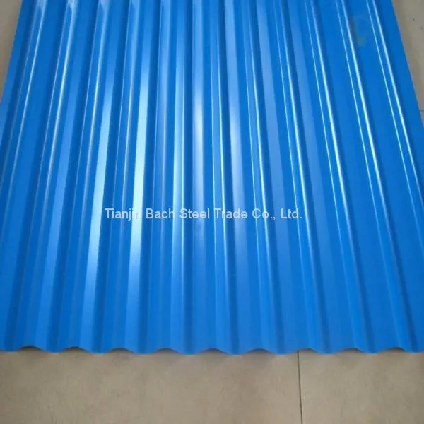 Wave Coated Corrugated Steel Sheet Metal/roofing Sheet photo-2