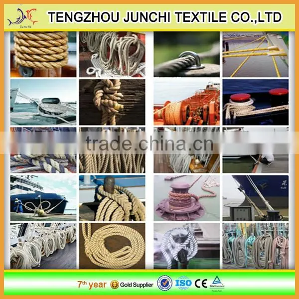 Junchi 100% Polyester Tenacity High Polyester Mooring Rope photo-3