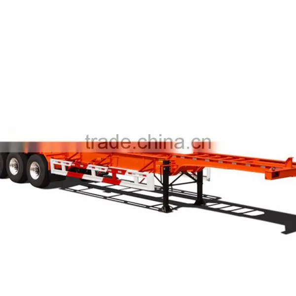 3 Axles 40ft 20ft Container Skeleton Semi Trailer photo-6