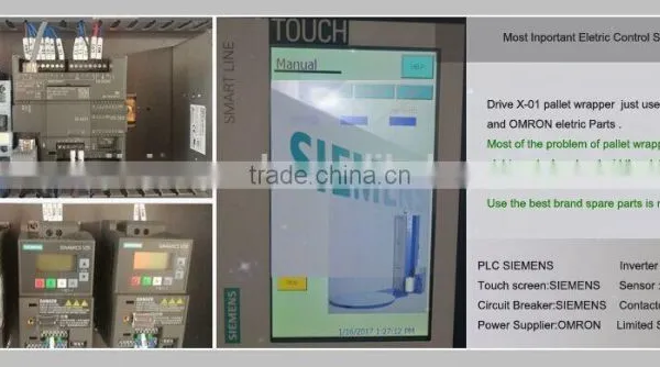 CE Factory Price Automatic Stretch Wrapping Machine With SIEMENS Control System Automatic Cutting photo-3