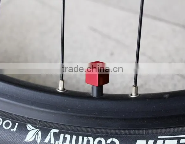 2pcs Cycling Bicycle Accessory Aluminum Alloy Material Square Shaped Bike Tyre Air Valve Cap for MTB Road Bike photo-6