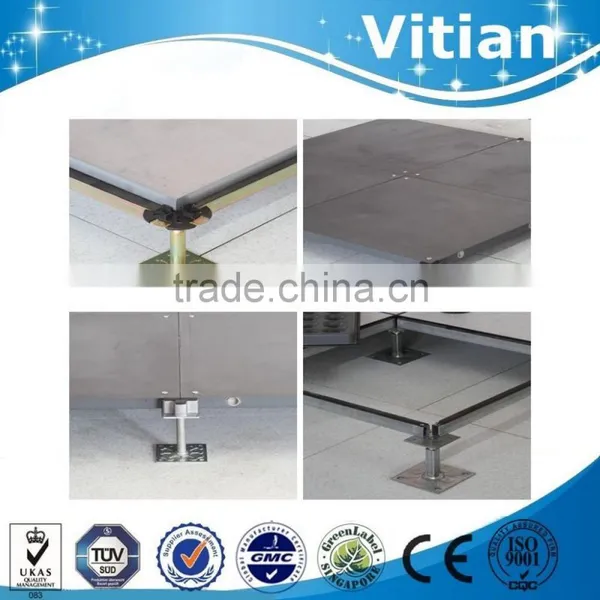 Office Building Raised Access Floor Adjustable Support Steel Pedestals photo-3