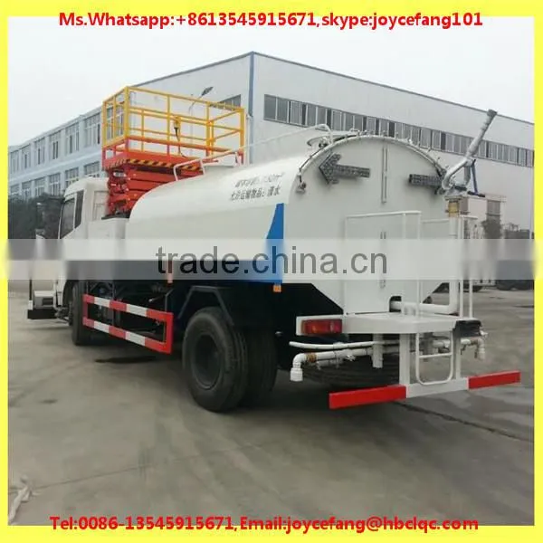 10000Liters High Pressure Road Washer Truck With Hydraulic Lifting photo-3