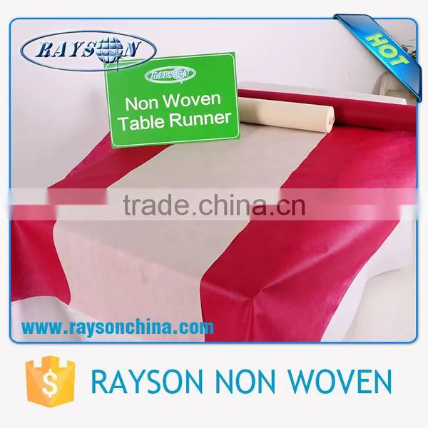 Cheap Price Custom Different Colors Square / Round Heat Resistant Nonwoven Plain Table Cover for Wedding , Home , Party photo-4