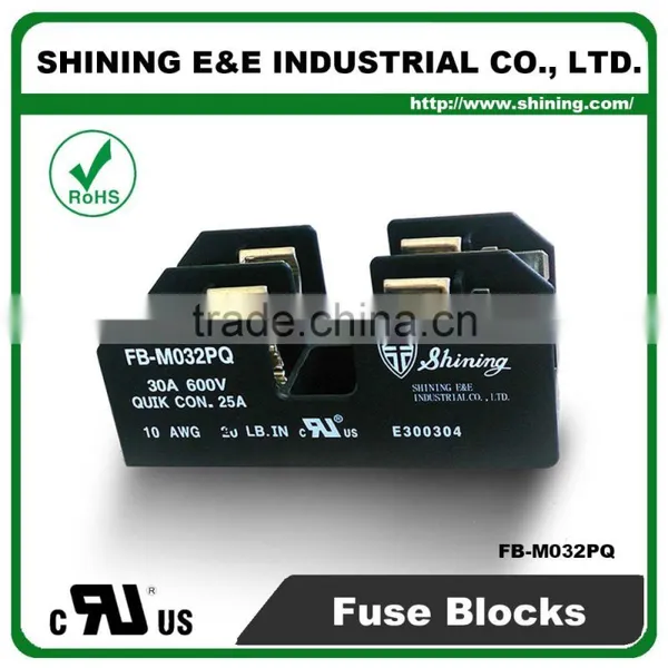 FB-M032PQ Equal To Bussmann 600V 30 Amp 2 Pole 10x38 Midget Fuse Box photo-4