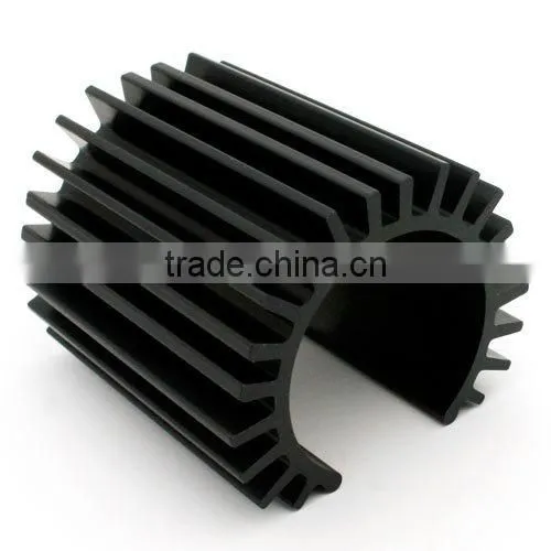 Black Anodizing Electronic Enclosures Aluminium Extruded Heat Sink photo-6
