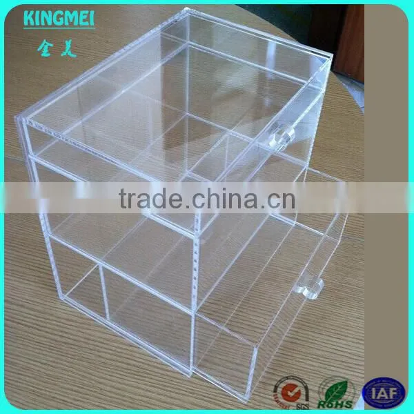 Pop Clear Acrylic Cosmetic Jewelry Display Organizer Box With 7 Drawers& Top Lid photo-5