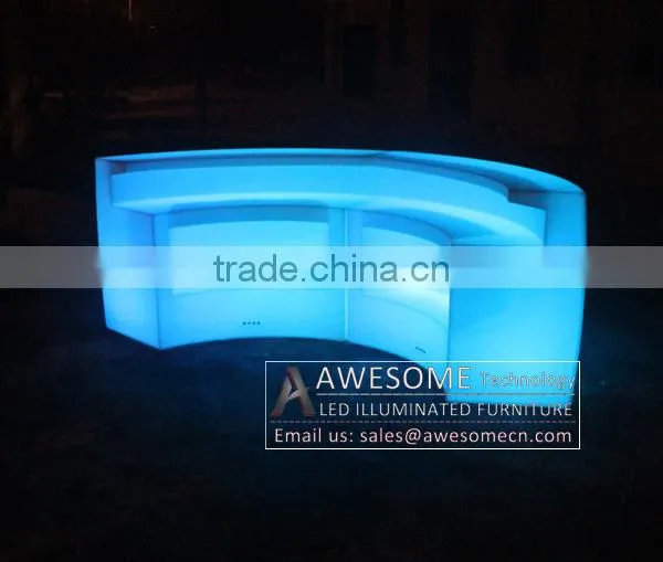Glowing Led Curved Shop Counter Design (BC150) photo-5