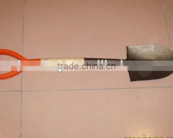 15 Degree Orange Grip Wooden Handle Shovel photo-3