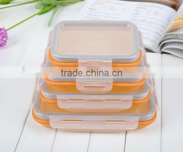 Collapsible Food Storage Containers,silicone Preservation Box photo-5