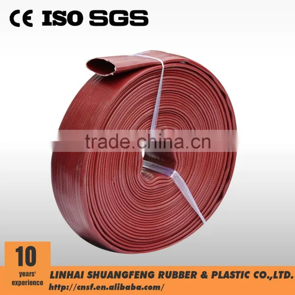 Red PVC Layflat Hose/ Pvc Flexible Hose With High Quality photo-2