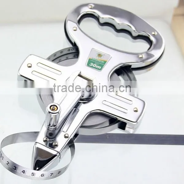 BERRYLION 30m/50m/100m Rewinding Long Steel Measuring Tape for Sale photo-2