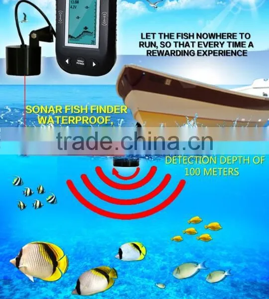 9m Smart Sonar Fish Finder Water Temperature Display & Shallow Water Alarm Fish Finder photo-3