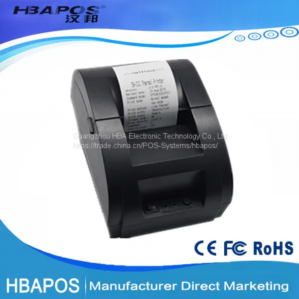 HBA-5890K Cheap Factory 58mm Portable Thermal Printer POS Thermal Receipt Printer With Driver photo-2