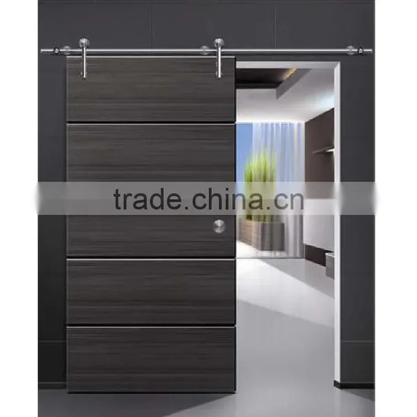 Satin Stainless Steel 304 Sliding Door Roller Track Wheel Floor Guide For Wooden Door photo-2