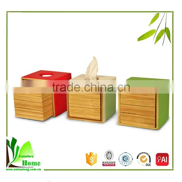 Superior Quality Cheap Bamboo Tissue Paper Box Holder photo-5