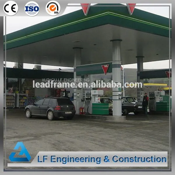 Galvanized and Prefab Steel Structure Petrol Station photo-2