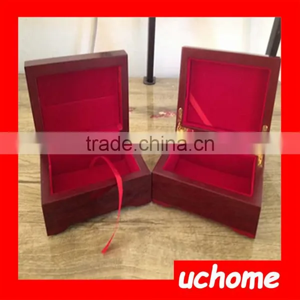 UCHOME Practical Artistic Gold Foil Plated Poker Playing Card Wooden Box Case For Present Gift photo-5
