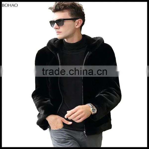2016 Hot New Design Jacket Mink Fur Short Hair Men Coat photo-3