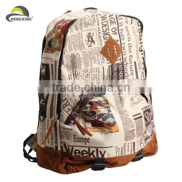 Brown Girls Leather Bags Fabric for Backpack photo-3