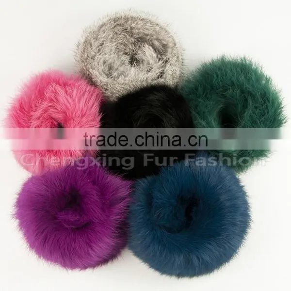 CX-A-28B Women Fashion Rabbit Fur Cuff Bracelet photo-5