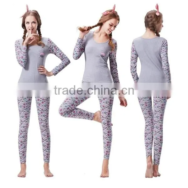 New Arrival Comfortable Young Girls Thick Thermal Underwear photo-3