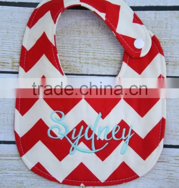 Personalized Seersucker Monogrammed Bib photo-3
