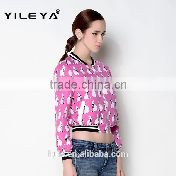 Latest Autumn Crop Style Causal Fashionable Jackets Women 2015 photo-6