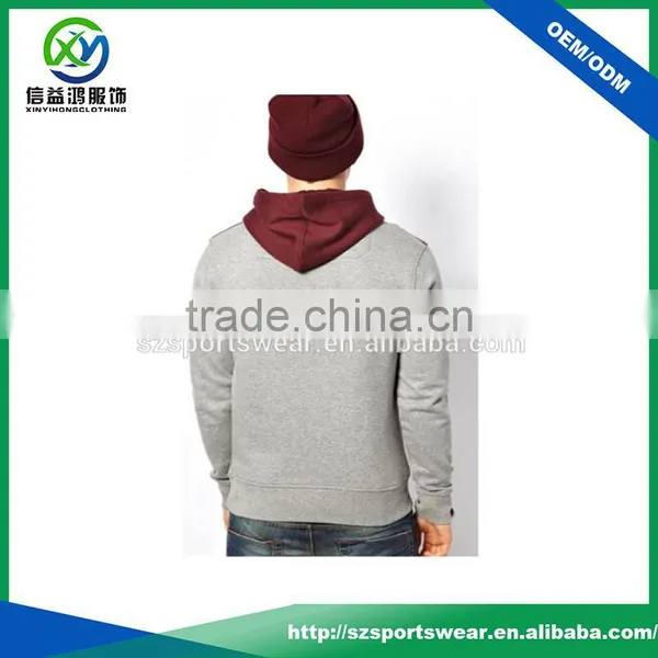 Mens Color Combination Hoodies,latest Design Sweatshirts,kangaroo Pocket Hoodie photo-2