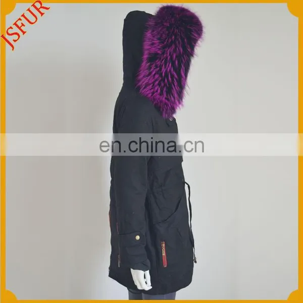 Jsfur Wholesale Real Fur Jackets Fox Fur Inside Winter Parka photo-3