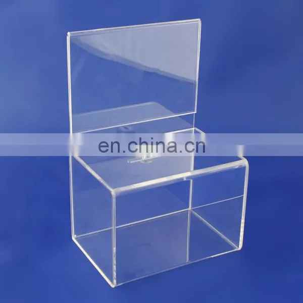Customized Clear Acrylic Letter Box Wholesale photo-4
