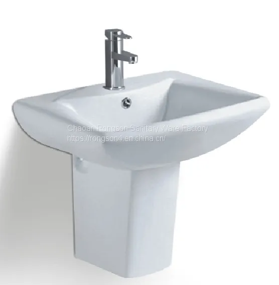 Factory Diretly Ceramics Wall Hung Small Size Corner Bathroom Wall Mounted Washing Hand Sink photo-3