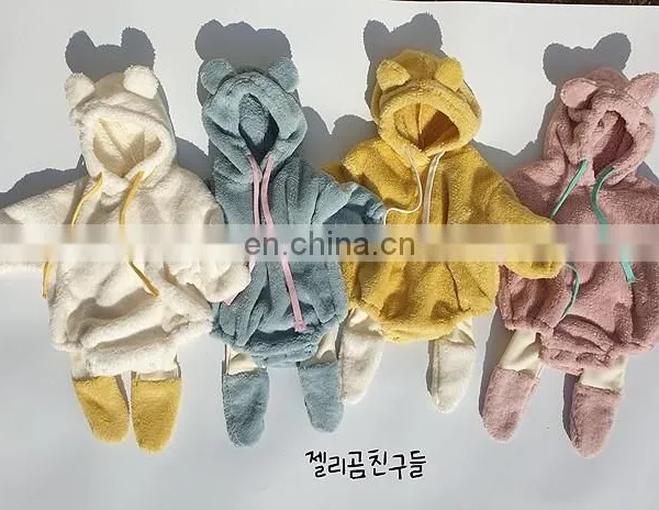 Ins Fashion Baby Kids Clothes Winter Soft Velvet Cute Pattern Long Sleeve Coat 2020 photo-4