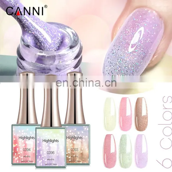 51215 CANNI 16ML Highlights Gel Polish Color Glitter Led uv Laser Semi Permanent Nail Polish Long Lasting Gel Factory Wholesale photo-2