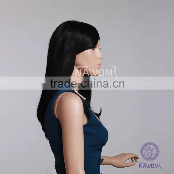 0041B Fashionable Smooth New Natural Curl Human Hair Half Wig photo-6