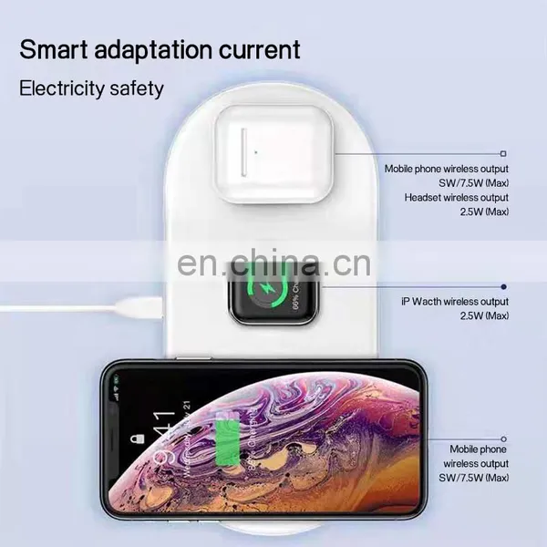 Phone Charger Wireless New 2019 Product Wholesale Battery Charger Mobile Phones For Iphone/Watch/Earphone Charger 3 In 1 photo-3