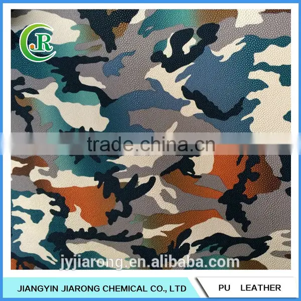 PVC Camouflage Leather Material for Bag photo-2
