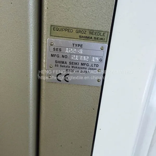 SHIMA SEIKI Computerized Flat Knitting Machine 2001-2002 SES 122S 14G DOWN SCREEN Textile Weft Knit Good Condition photo-2