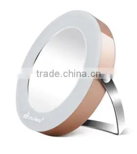 Makeup Mirror Stand Round Compact Mirror 3X Magnifying Mirror With LED Light ZLIME ZL-M1306 photo-5