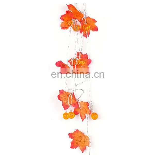 Fall Garland Maple Leaf Fairy Autumn Decor LED String Light For Halloween Holiday Home Party