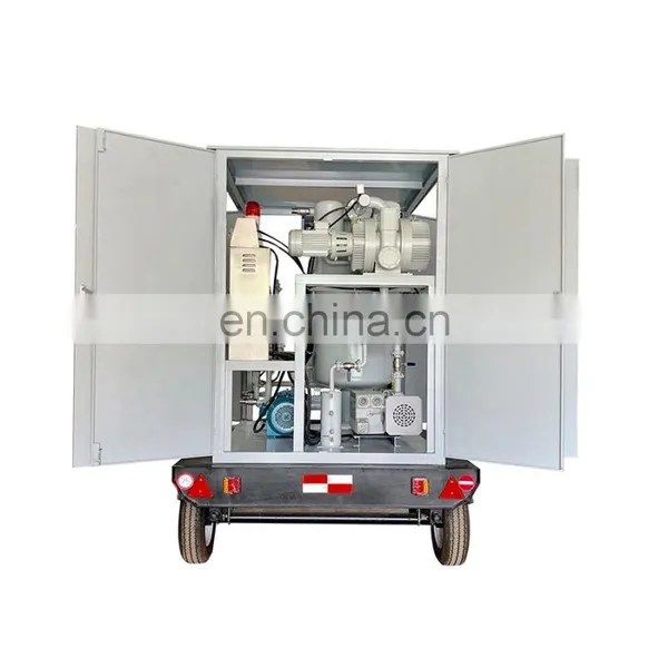 2021 Promotion Movable Trailer Enclosed Weather Proof Transformer Oil Purifier ZYD-M-50 photo-5