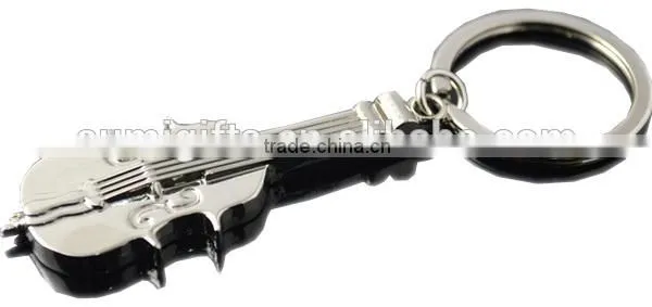 Wholesale Fashion Guitar Metal Keychain photo-3