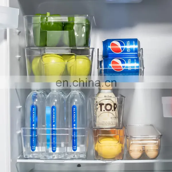 Fridge Organizer Clear Plastic Food Storage Organizer Bin Racks Kitchen Pantry Storage Organizer Units Pantry Container Set photo-5