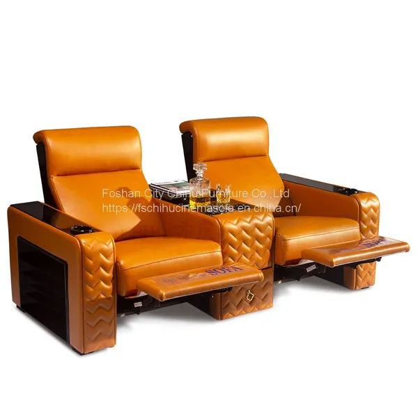 CHIHU Luxury Design Amazon Hot Sale Cinema Sofa Home Theater Seating Motorized Reclining Chair Theater Furniture photo-3