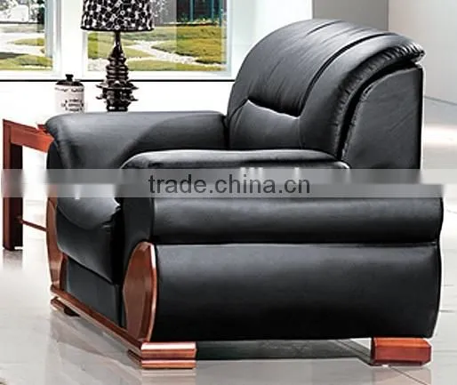 Oupusen 1 1 3 Black Home Wooden Sofa Set photo-4